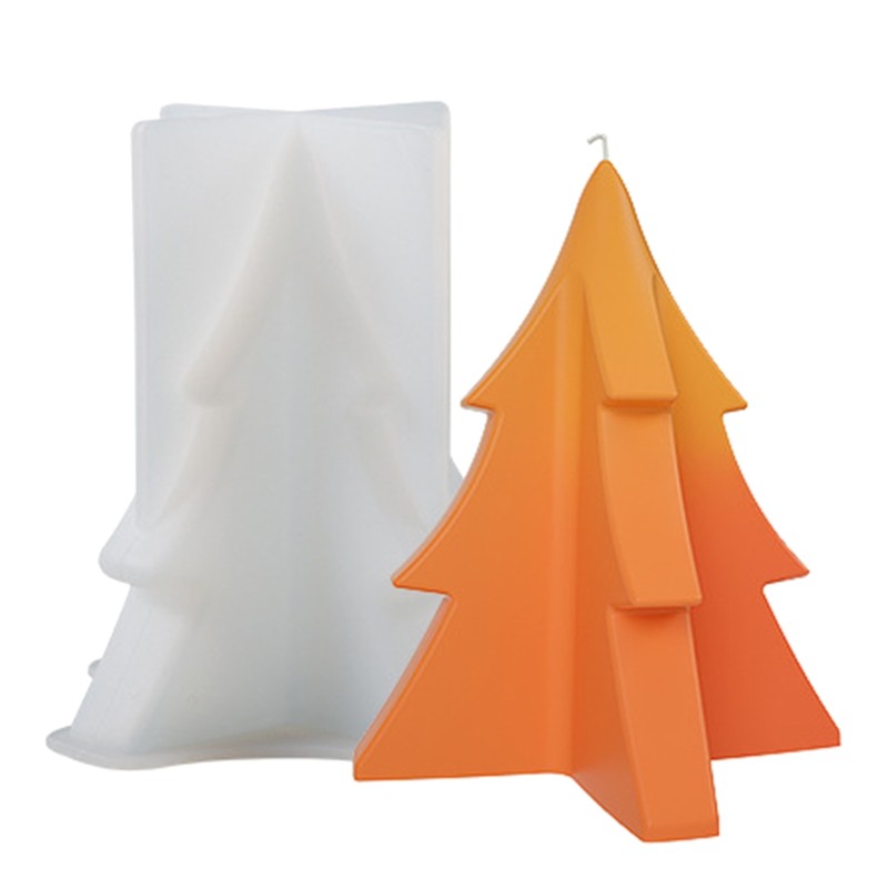 Silicone Ornament Casting Molds for DIY Christmas Tree Shape Making Mold