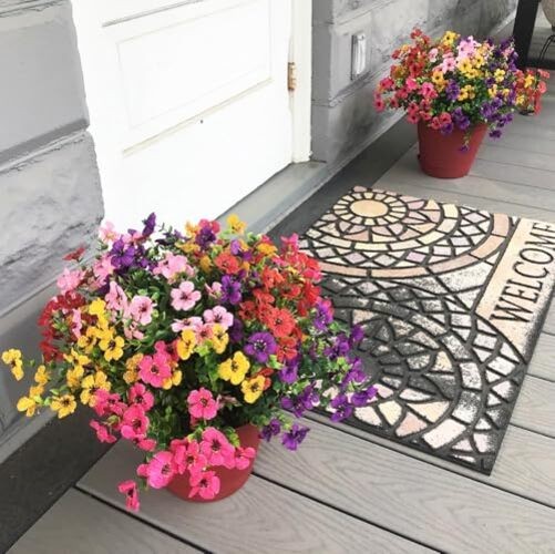 16 Bundles Artificial Faux Plants Flowers Outdoor Spring Summer 16pcs gallery