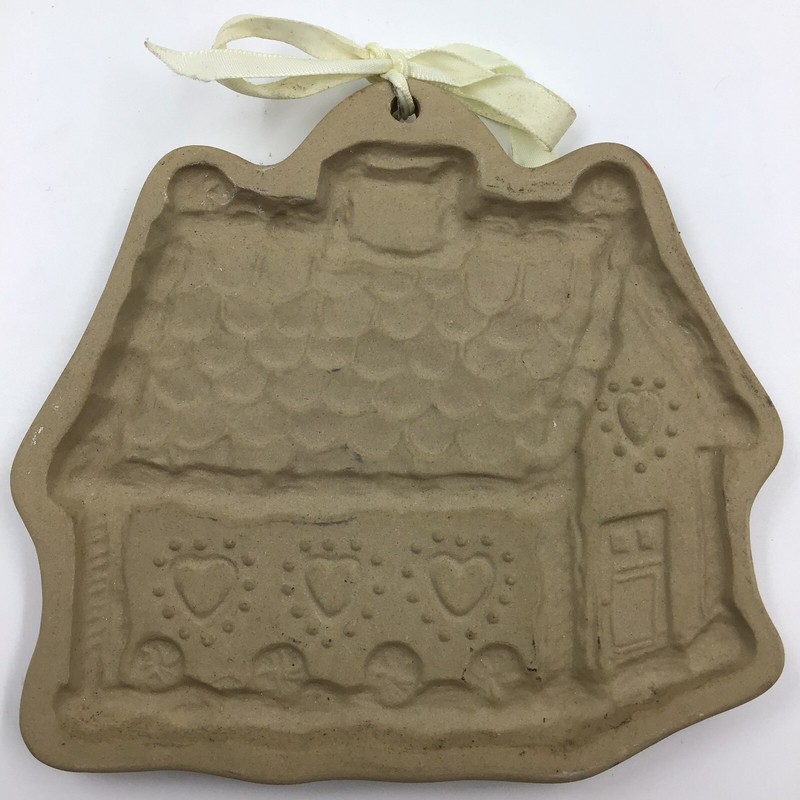 Brown Bag Cookie Molds Gingerbread Stoneware Art Mold Christmas Winter Classic