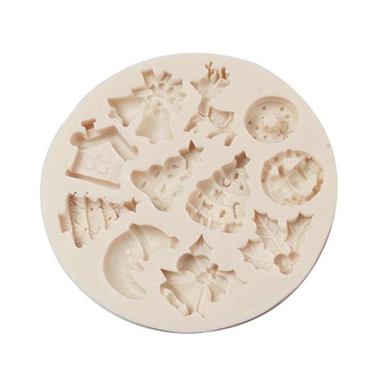 Cake Bell Snowman Silicone Mould Baking Tools Sugar Mold Chocolate Fondant Mold