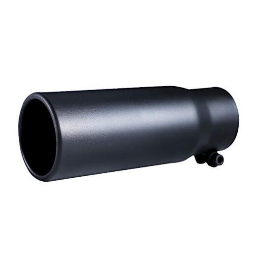 Exhaust tip – 2.5 Inch Inlet Bolt on Design- Stainless Steel Car Muffler Black
