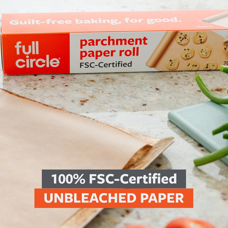Brown Natural Baking Paper Roll - Unbleached FSC Certified – Non-Toxic, Chlorine gallery