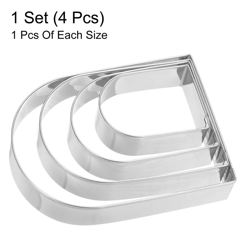 Arched Cookie Cutter Set Assorted Sizes Stainless Steel Geometric Biscuit Cutter gallery