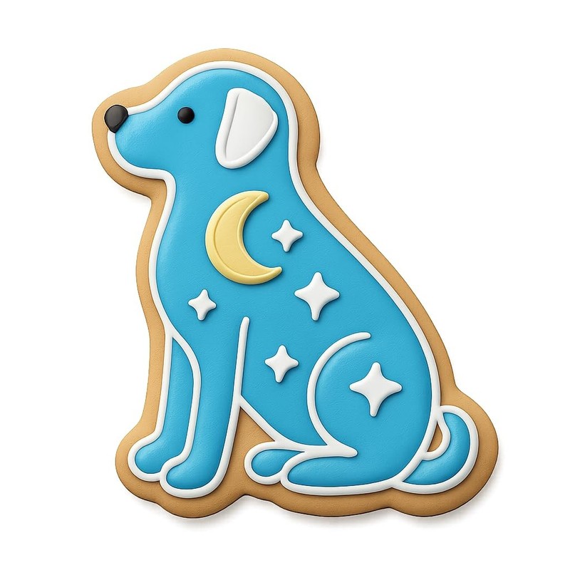 Lunar Labrador Cookie Cutter & Stamp - 4x3 gallery