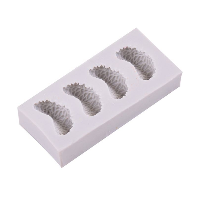 4 Cavity Tangerine Orange Slice Silicone Mold Fondant Icing Mould DIY Cake Decor