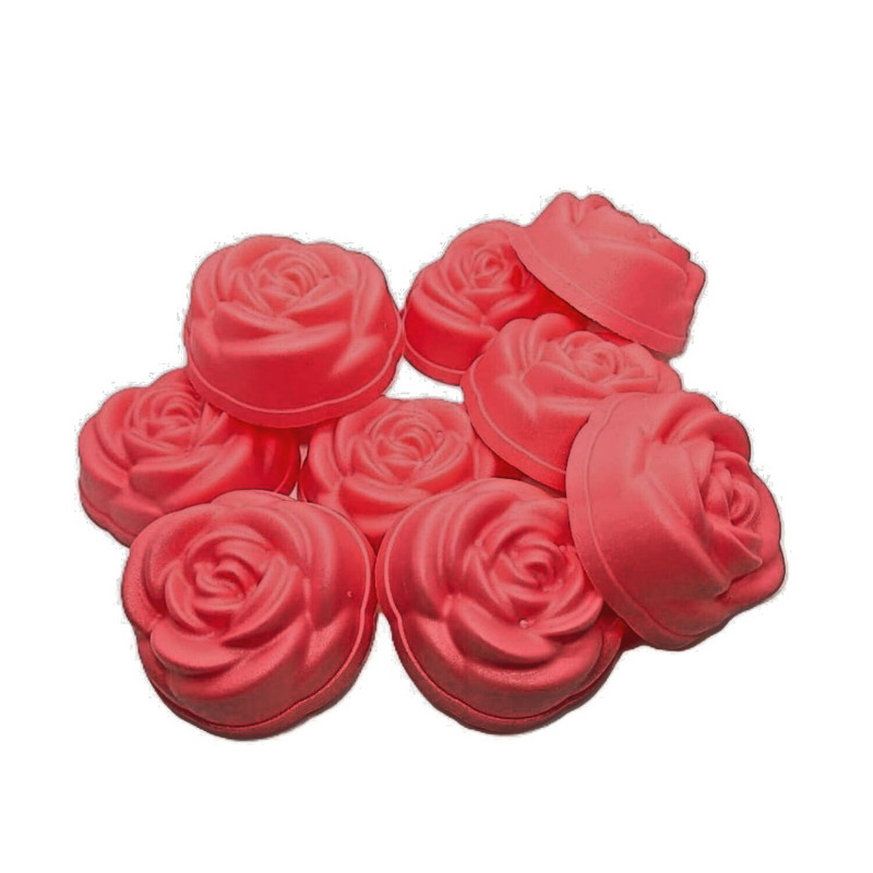 20 pcs Mini Muffin RoseFlower Mold Kuih Apam Kue Putu Jelly Molder Potu Plastic gallery
