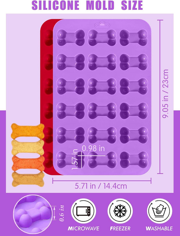 Puppy Dog Paw and Bone Silicone Molds,Non-Stick Food Grade Silicone Molds gallery