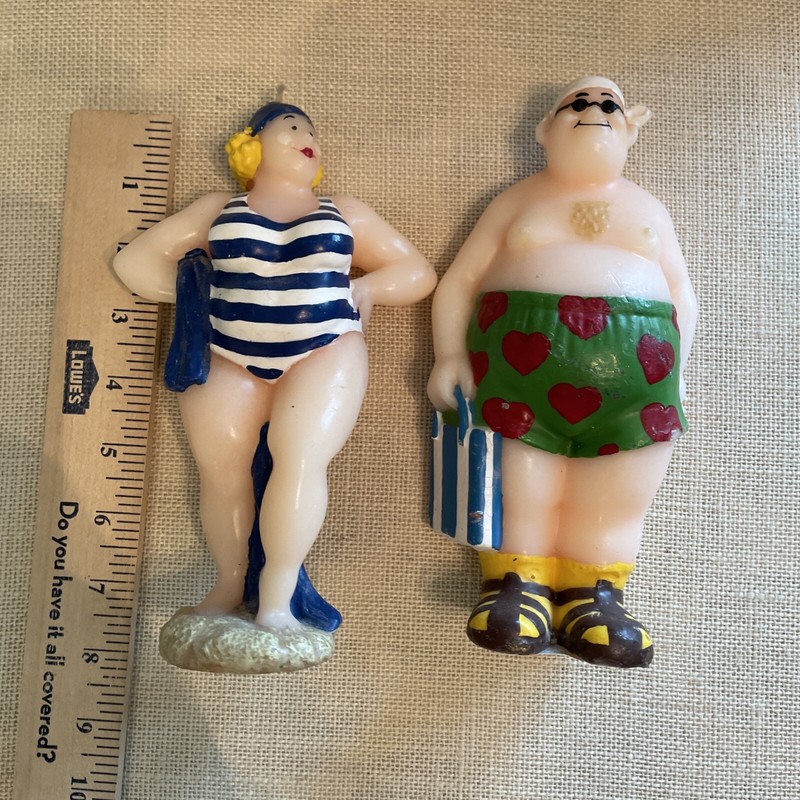 Novelty Beach Goers Candles Retirement Cake Topper gallery
