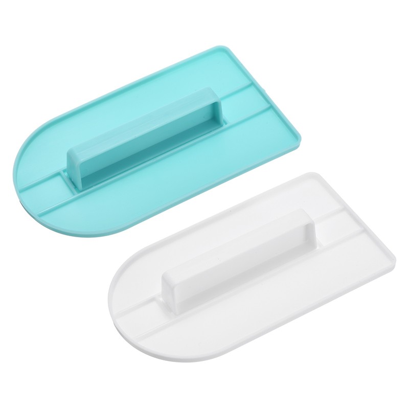 2Pcs Professional Cake Decorating Tools, Fondant Smoother, Separate White+Blue