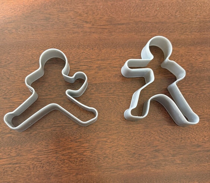 2 Cookie cutters – NINJA BREAD MAN – Karate Judo Kung Fu