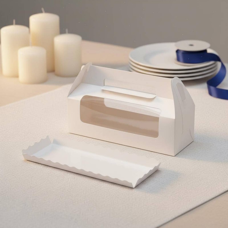 Roll Cake Container Personalized Print Cake Cake Container Easy to Carry gallery