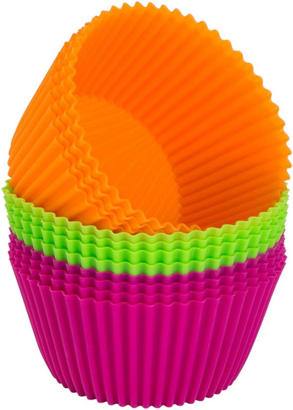 Silicone Baking Cups 4.3 Inch Jumbo Reusable Cupcake Liners, Giant Cupcake Mold gallery
