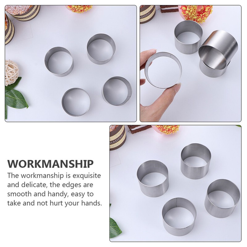 12 Pcs Rings Round Cake Mold Molds for DIY Baking Sturdy Travel gallery