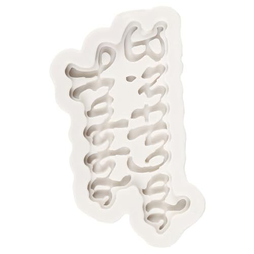 Happy Birthday Silicone Molds Birthday Alphabet Silicone Chocolate Mold Style A gallery