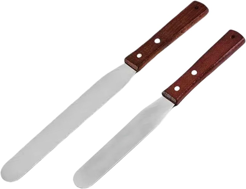Straight Icing Spatula, Stainl Steel Spatula, 2-Pa Cake Spatula Set