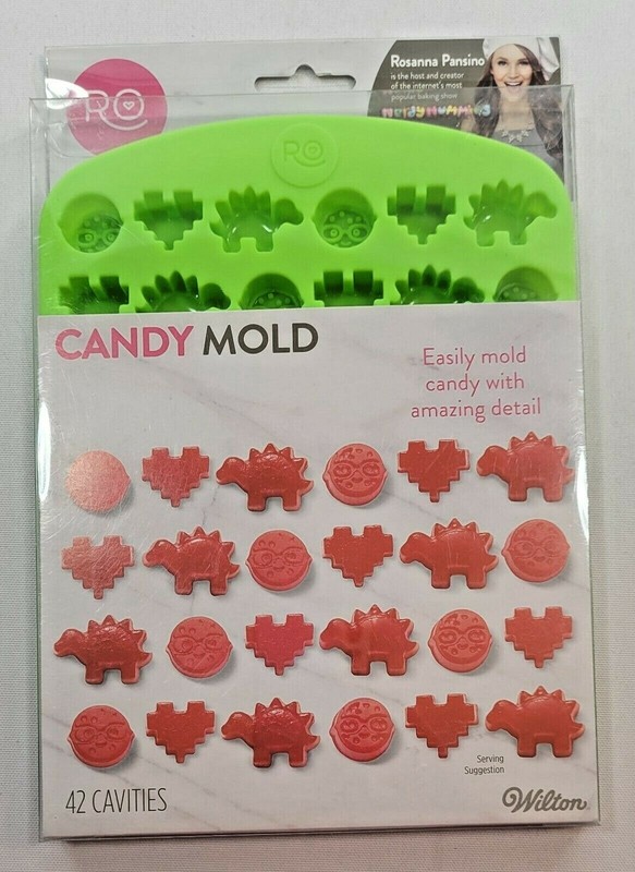 Wilton Silicone Candy Mold 42 Cavities Dishwasher Safe Rosanna Pansino