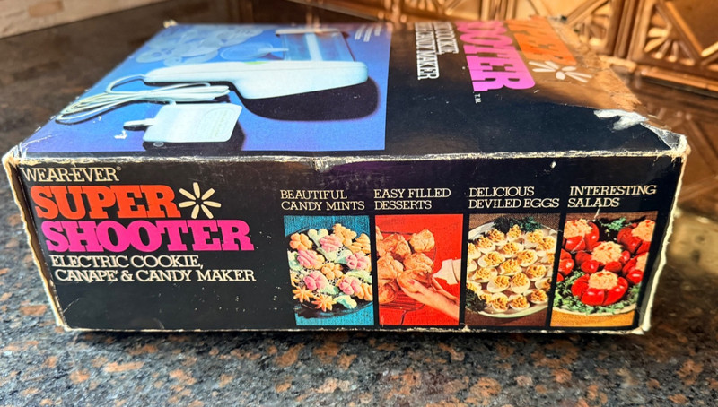 VTG Wear-Ever Super Shooter Electric Cookie Canape Candy Maker 70001 w/ Box gallery