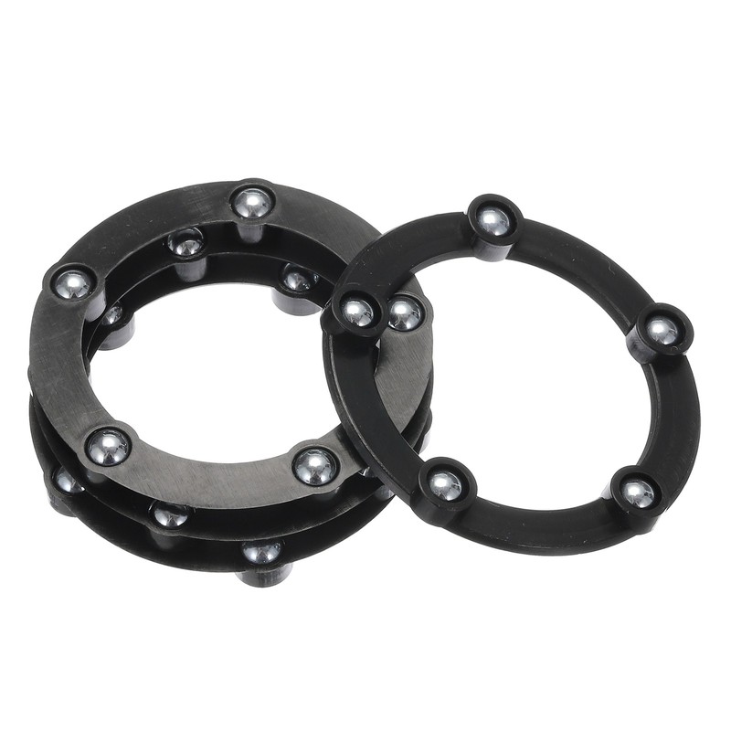 2″ Rotating Swivel Stand with Steel Ball Lazy Susan 0.06×1.57″ Black 4Pcs