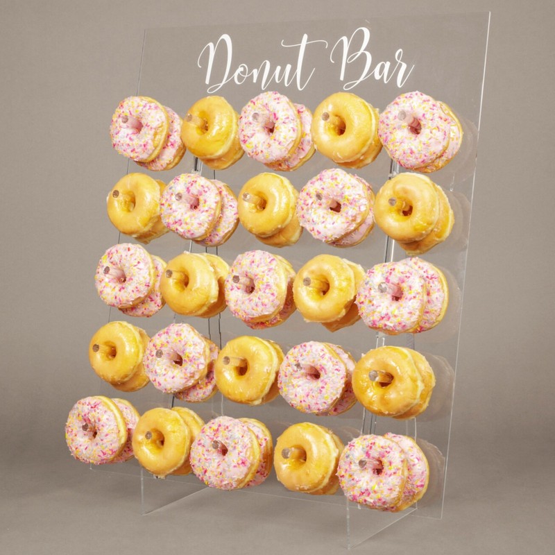 Acrylic Donut Wall Display Stand – Holds 50 Donuts | XL Party Decor & Wedding De