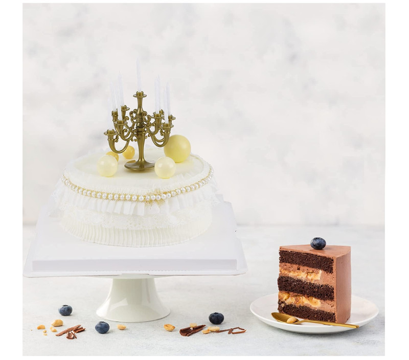 Clear Cake Box, 6Pcs 8×8×9 Inch Tall Cake Box with Ribbon, Cake Boxes 8 Inch Clr gallery