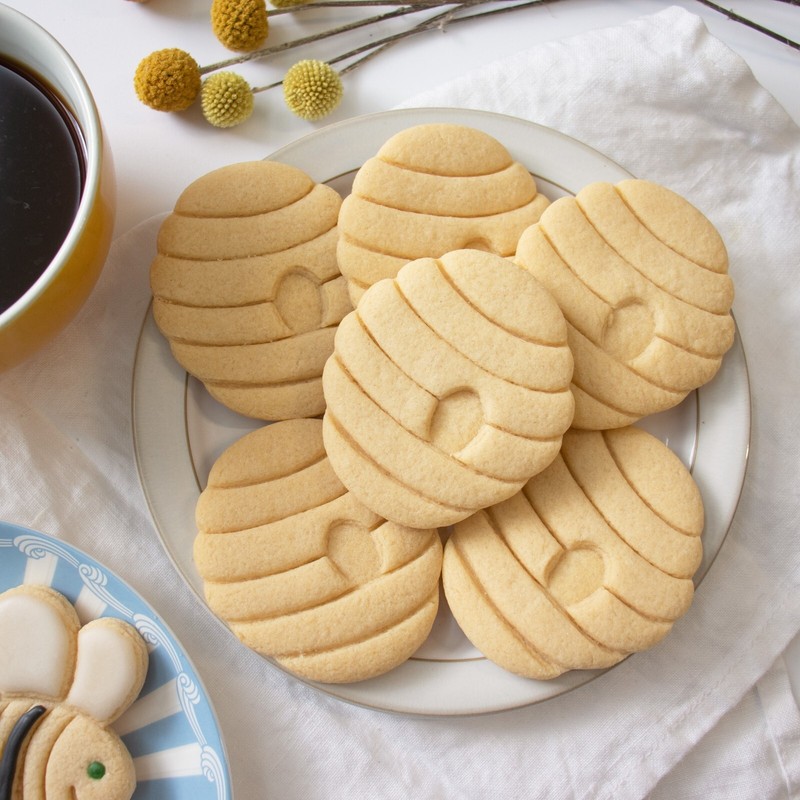 Cute Bee & Beehive Cookie Cutters - baby shower honey honeybee spring garden gallery