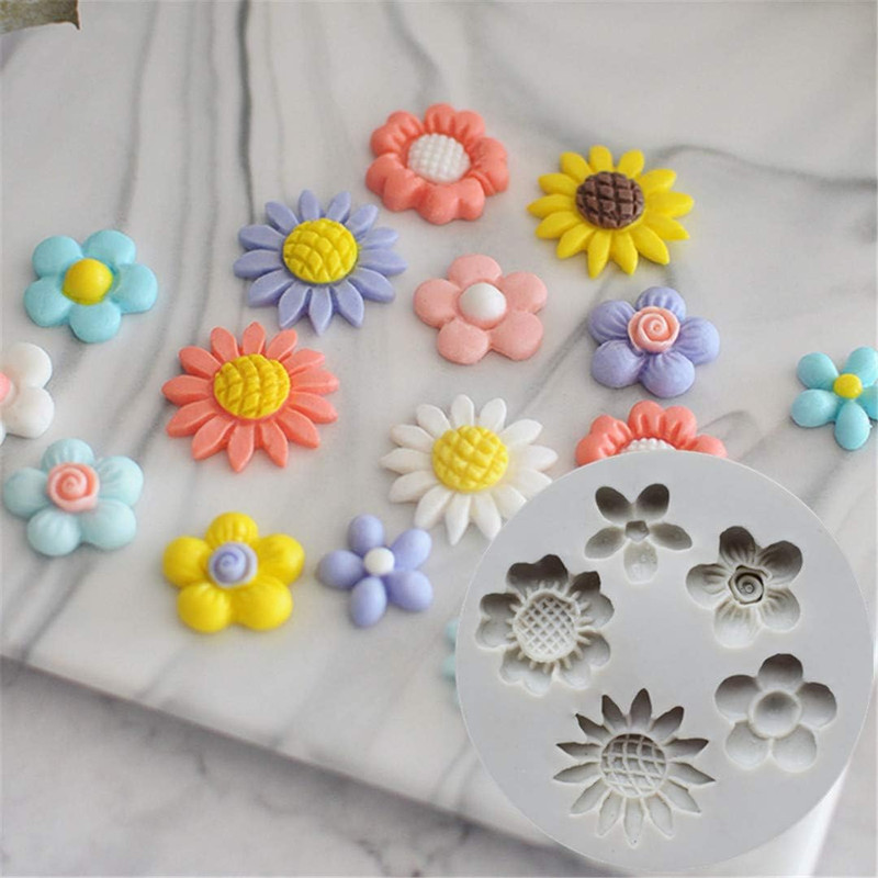 Chrysanthemum Silicone Molds Flowers Chocolate Party Cake Decorating Tools DIY gallery