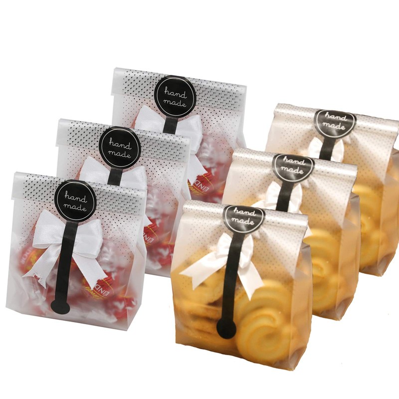 SAILING-GO 100 pcs./Pack Translucent Plastic Bags for Small, Black