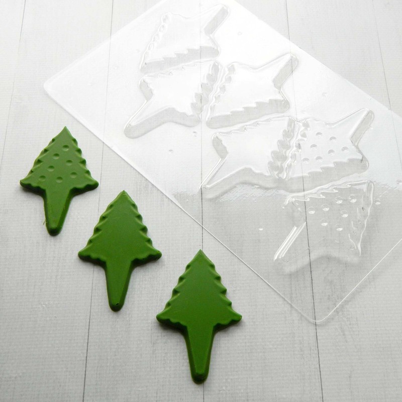 Chocolate Candy Mold Christmas Tree Plastic Mold Reusable Cake Decorating Tools gallery