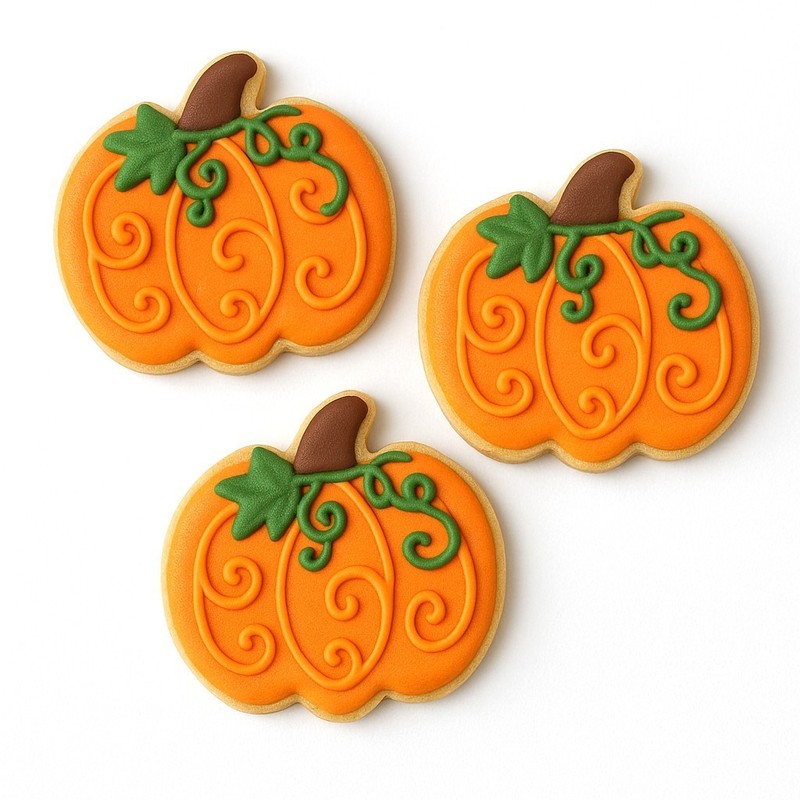 1 Dozen 12 Mini Pumpkin 1.5'' Cookie Cutter 12 Party Favors Metal gallery