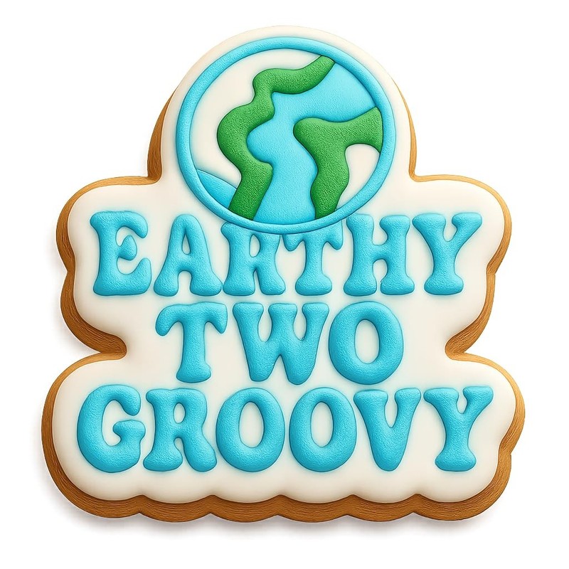 Earthy Two Groovy Cookie Cutter & Stamp, Fondant & Clay - 4x3.9 gallery