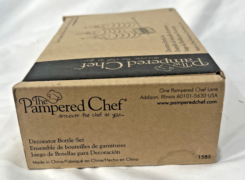 Pampered Chef Decorator Bottle Set of 3 #1585 NEW gallery