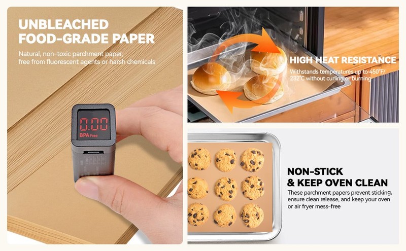125PCs Air Fryer Parchment Paper Liners patible with Our Place Lar gallery