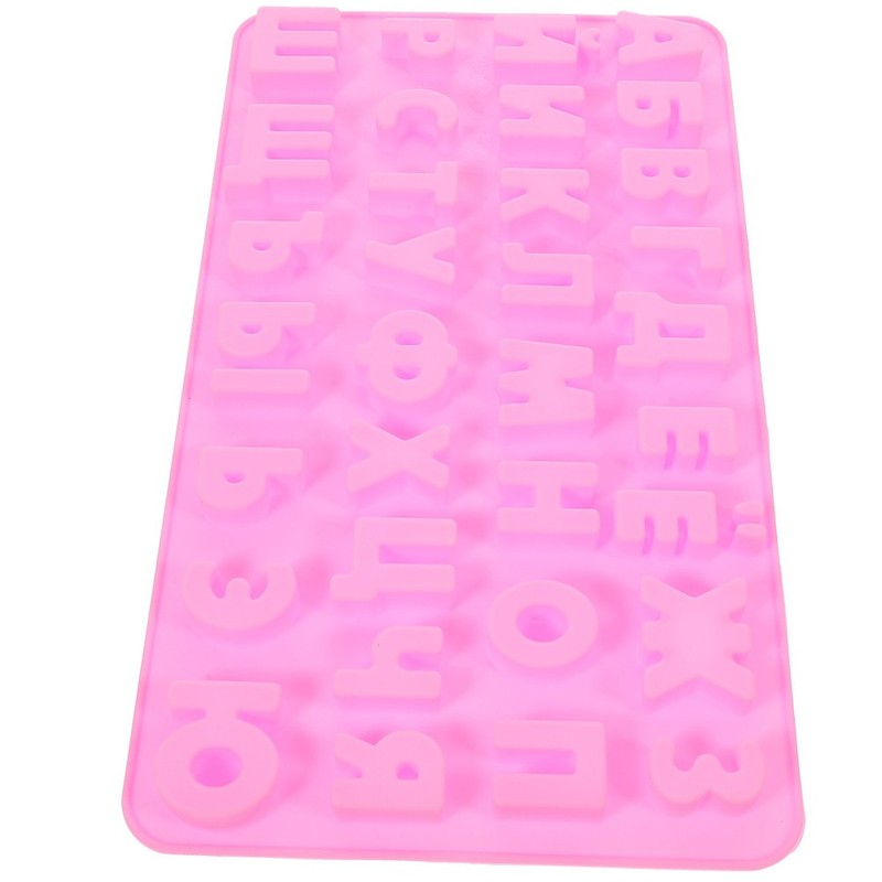 Silicone Cake Mold Russian Alphabet Fondant Candy Mold Non Stick Baking Tool gallery
