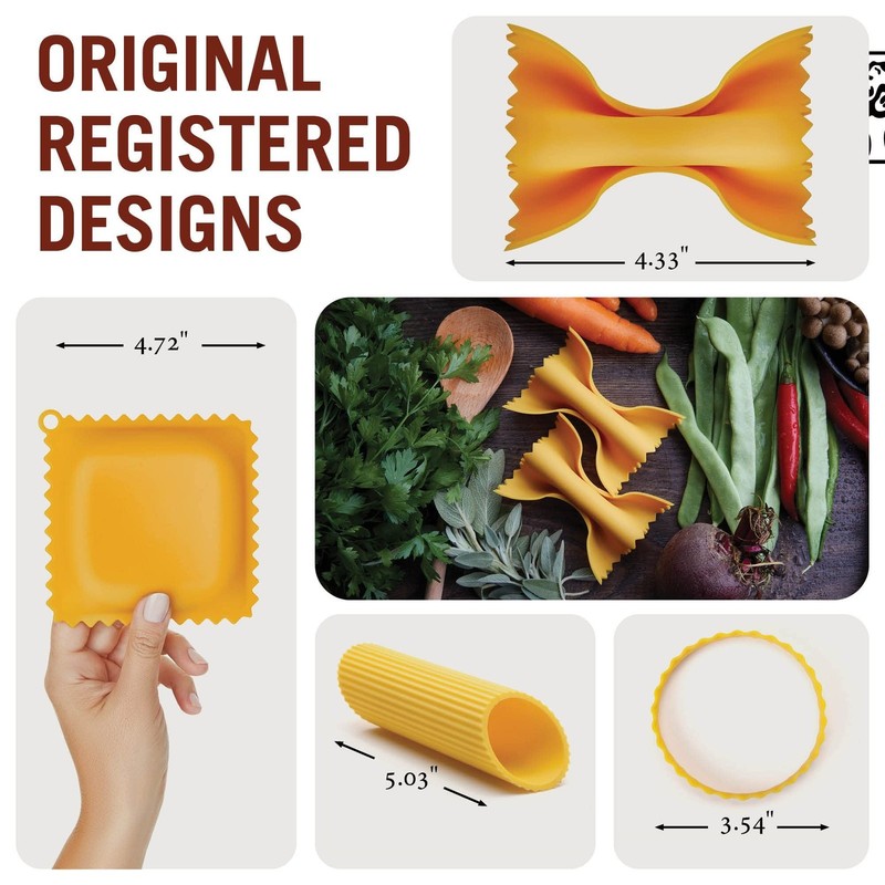 Pasta Grande - Fun Pasta Shaped Silicone Kitchen Tools in a Gift Box / 4 of o... gallery
