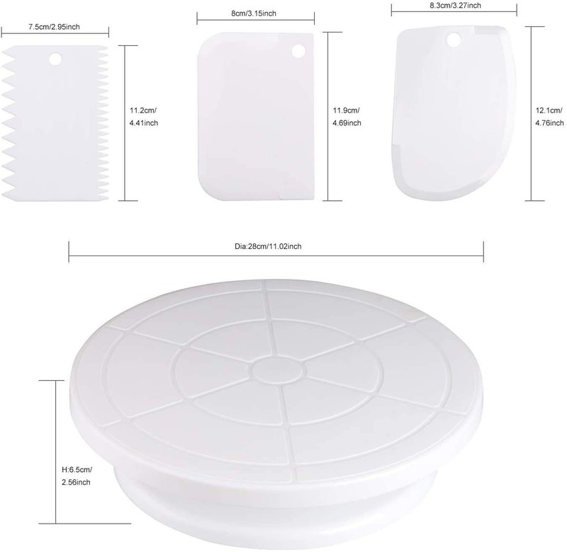 Cake Decorating Turntable,Cake Decorating Supplies With Decorating Comb/Icing gallery