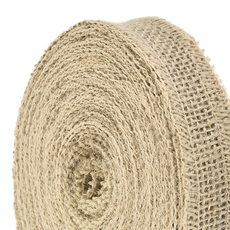 Burlap Ribbon, 1 Inch Wide Natural Jute Fabric Ribbon, 11 Yards gallery