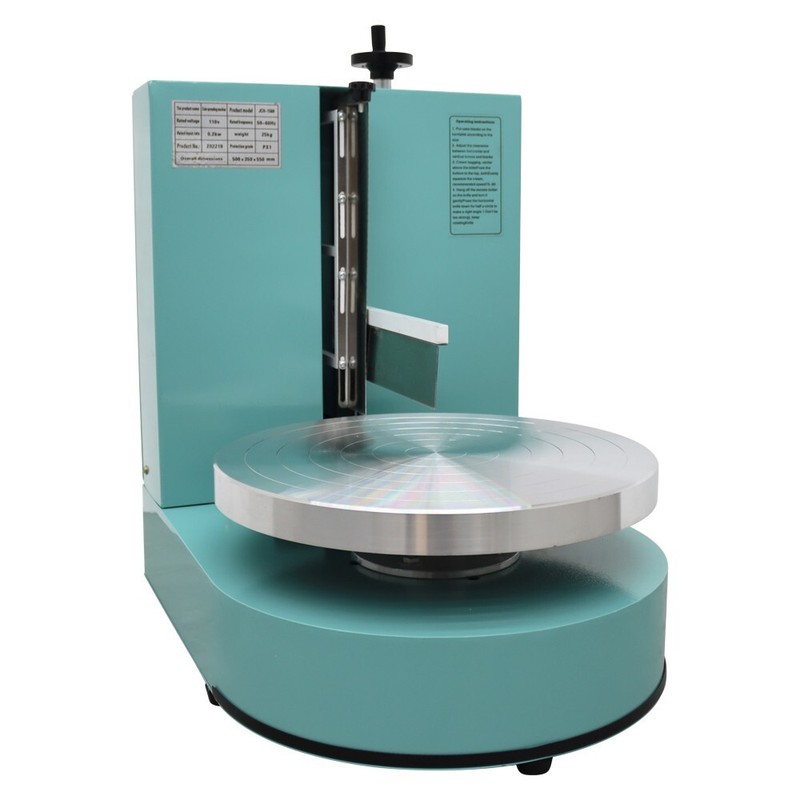 110V Cream Spreading Automatic Coating Smearing Machine for 6"-14" Cake Green gallery