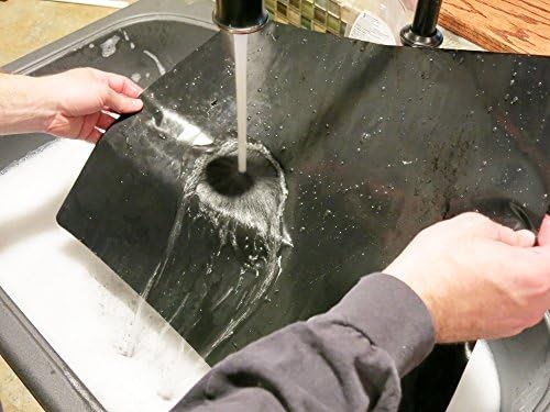 FitFabHome 3 Pack Large Non Stick Oven Liners Mat BPA and PFOA 3 Pack, Black gallery