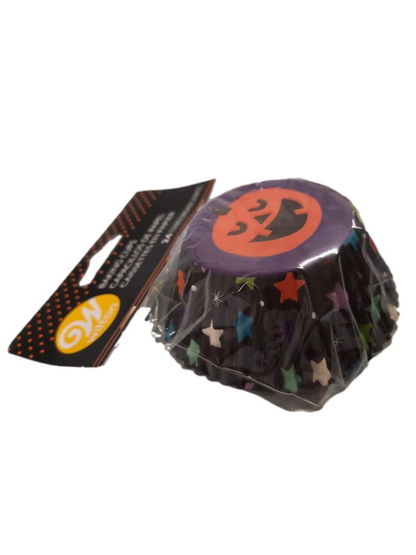 Halloween Jack O'Lantern And Stars 24 Ct Baking Cups Cupcake Liners Wilton gallery