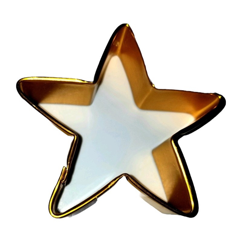 Star Shaped Christmas Cookie Pancake Gelatin Cutter Made Of Aluminum