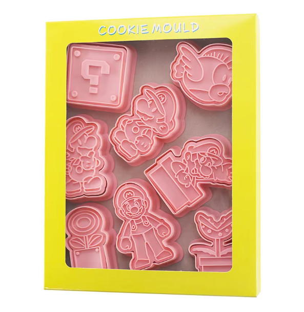 (Set of 8) Playing Game Cooking Cookie Cutter Mold Pastry Kitchen Baking Biscuit