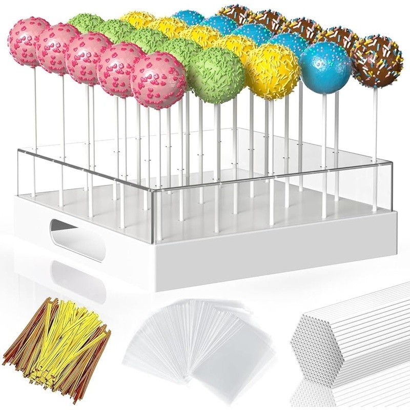 Cake Pop Display Stand Double Layer Kit W/ Wrappers Ideal Events New