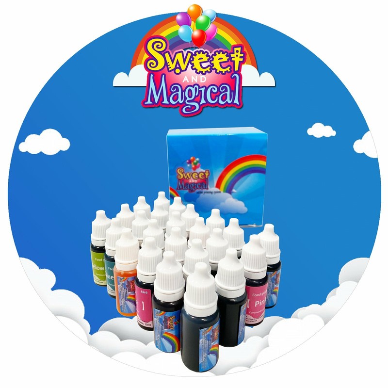 Sweet & Magical airbrush Colors Set of 24 color of 10.ml each gallery
