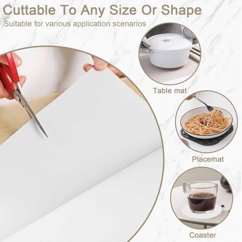 48"x24"(120cmx60cm) Large Silicone Mat for Kitchen 48"L x 24"W, Black gallery