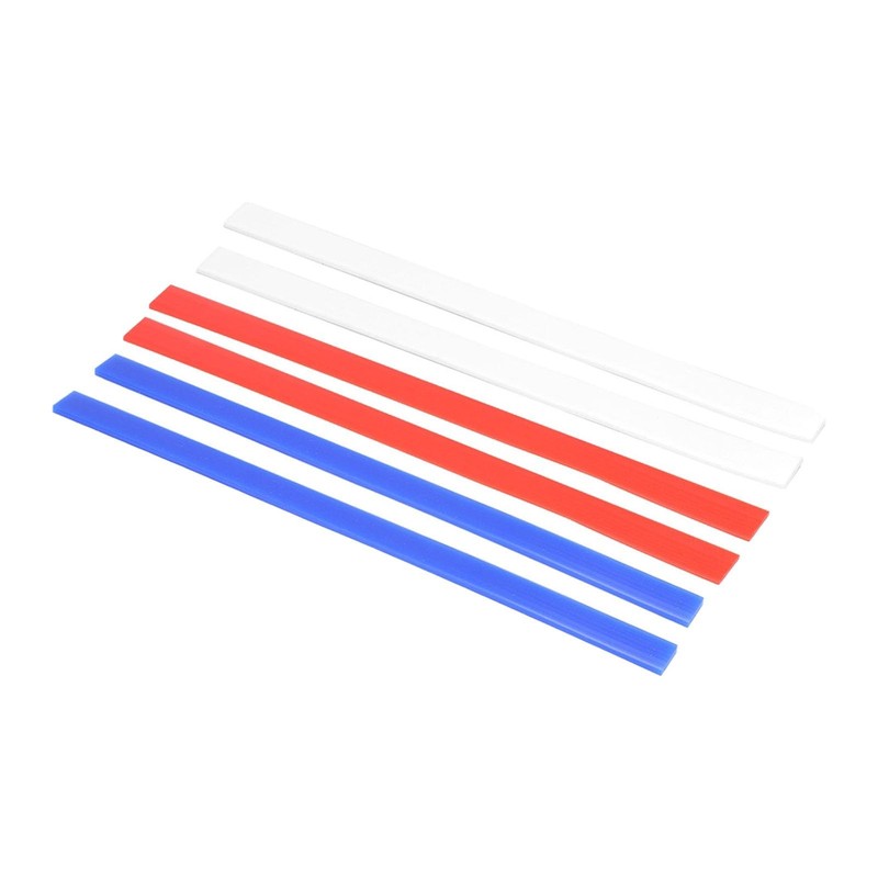 CYTGOUPER 6PCS Silicone Dough Guide Sticks, 38cm Rolling Pin Guide, 3 Red gallery