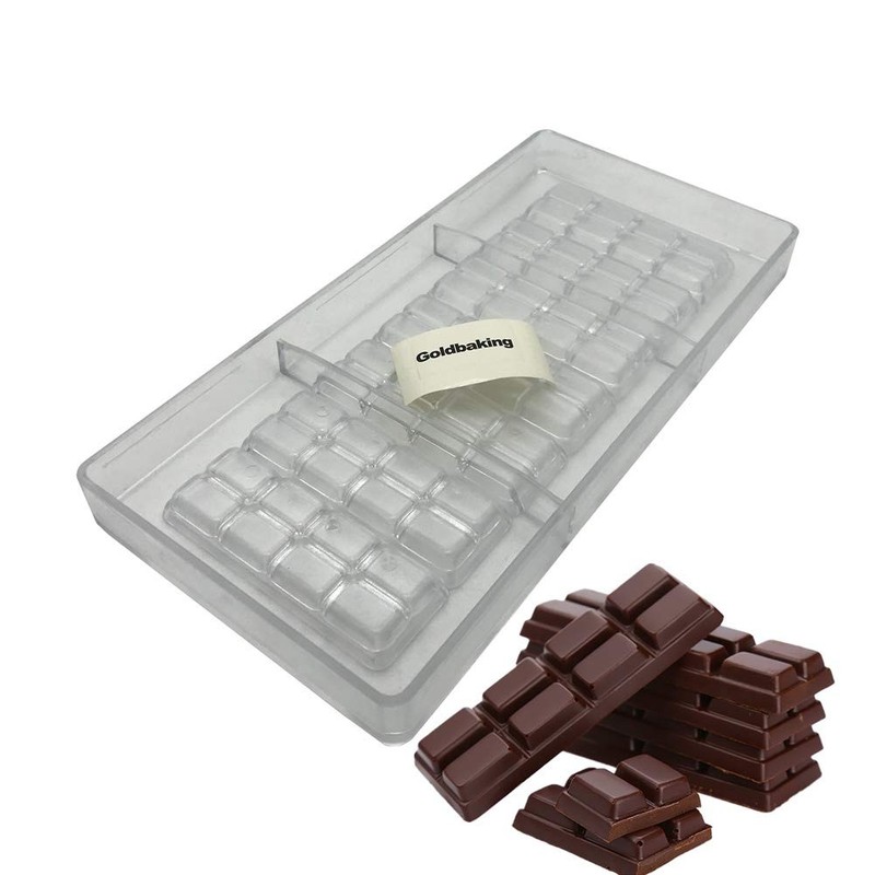 2 Line Polycarbonate Chocolate Bar Mold DIY Tool