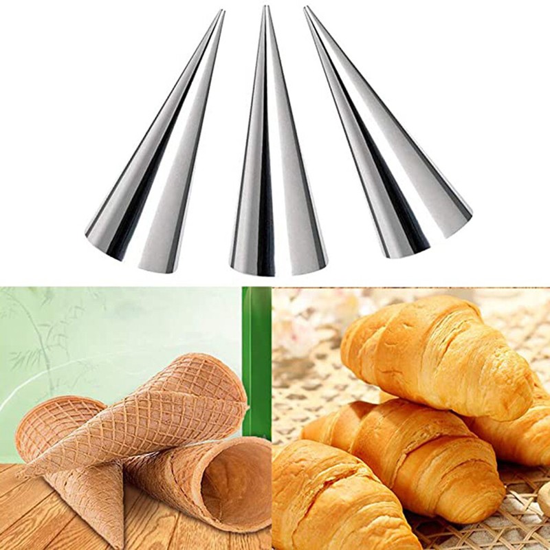 16PCS Pastry Molds Metal Baking Cones Pastry Cream Horn Molds Horn Mould Pastry gallery