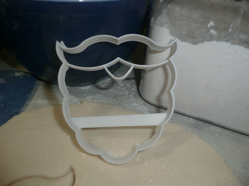 SANTA CLAUS, ST NICK BEARD CHRISTMAS COSTUME PIECE COOKIE CUTTER USA PR3247 gallery