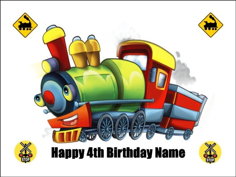 Train Edible Cake Toppers & Cupcake Decorations – Icing – Train Party Theme gallery
