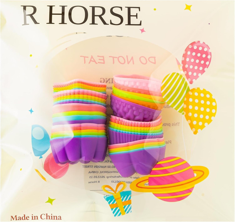 42Pcs Mini Size Silicone Molds, 2 x 0.8 inch Cupcake Multi Flower Shapes Baking gallery